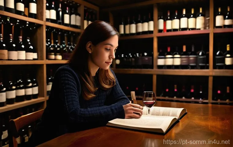 소믈리에 취업 성공 사례 - **Prompt:** "A vibrant female sommelier, dressed in stylish yet practical professional attire suitab...
