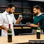 소믈리에 자격증 시험 접수 방법 - A professional sommelier classroom in Brazil, featuring adult students of diverse backgrounds attent...